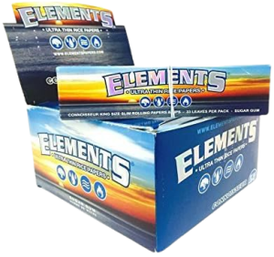 Elements Connoisseur King Size Slim and Tips Box - 32 leaves
