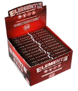 Elements Red Connoisseur King Size Slim and Tips Box - 32 leaves
