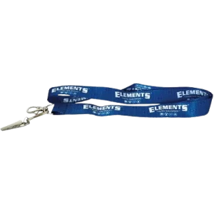 Elements Rolling Papers Blue Lanyard